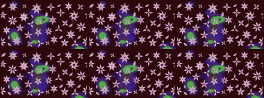 Çiçek rengi eskiz deseni. Klasik taslak çizimi. Raster çiçek izi..