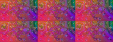 Doğa. - Mor çiçekler. Çiçek kolajı. Çiçek arkaplan. Küçük çiçekte güzel bir desen var. Çiçek kompozisyonu. Raster deseni.