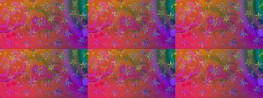 Tatil havası. Bahar mevsimi. Nazik romantik baskı. Raster güzel bir çiçek deseni çizmiş. Pembe renkte çiçekler.