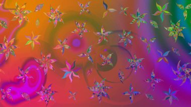 Modern, kahverengi raster arka plan duvar kâğıdı illüstrasyonu, klasik çizgili, desenli desenli çiçekler, çiçekli süsler. Çiçekli el çizimi çizimi deseni.