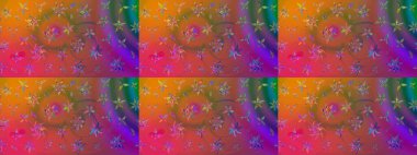 Modern çiçek arkaplanı. Halk tarzı. Parlak renkli çiçekleri ve kahverengi renkli yaprakları olan harika bir çiçek deseni. Moda baskıları için zarif bir şablon.