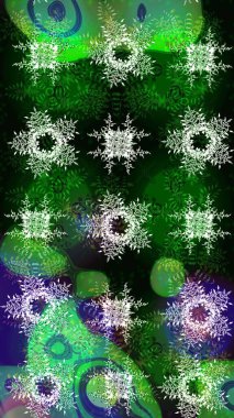 Raster Noel soyut renkli arka plan ve düşen kar tanesi. Kar tanesi arka planı. Raster illüstrasyonu.