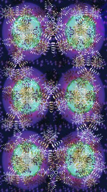 Raster kar taneleri arka planda. Kar tanesi rengarenk desen. Raster illüstrasyonu. Kar taneleri deseni. Soyut kar taneleri arkaplanda izole edilmiş düz tasarım.