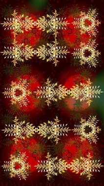 Kış Noel 'inde kar bembeyaz kristal element. Xmas Frost kar taneleri izole edilmiş siluet sembolü. Raster. Kar Tanesi raster simgesi arka plan kahverengi, kırmızı ve siyah. Meteoroloji buz koleksiyonu.