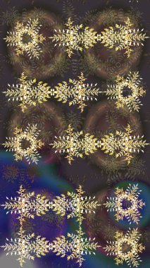 Raster illüstrasyonu. Kar taneli desen. Raster Noel soyut renkli arkaplan ve düşen kar tanesi..