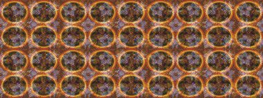 Kar taneleri tasarımı. Muhteşem tasarım posteri, kapak tasarımı, kahverengi, turuncu ve gri renkli kart tasarımı. Retro tarzı doku, soyut kış elementleri. Moda olmuş kar taneleri ve elementler Memphis kartları.