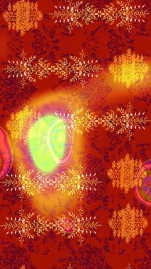 Kırmızı, turuncu ve sarı ikon silueti. Noel tasarımı için. Raster illüstrasyonu. Kar tanesi kışı kırmızı, turuncu ve sarı renklerde izole edilir. Kutlamanın sembolü. Yeni yıl işareti.