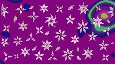 El yapımı çiçek ve bitki koleksiyonu. Eskiz tarzı mor renkler. Raster illüstrasyonu. Raster illüstrasyonu. Şirin karalamalı çiçek deseni çiz..