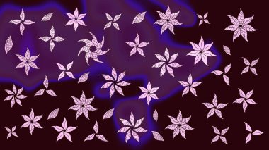 Renkli Bahar Teması eskiz kalıbı. Raster güzel kumaş deseni çiziyor. Çiçek deseni. Düz Çiçek Elementleri Tasarımı.