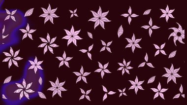 Millefleur 'lar. Küçük kahverengi çiçekli oldukça eski bir besin torbası deseni. Tekstil, kumaş, kapaklar, duvar kağıtları, baskı, paket, koleksiyon defteri, örgü, dekupaj için çiçek arkaplanı..