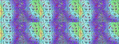 Küçük çiçekteki sevimli çiçek deseni. Raster illüstrasyonu. Renkli çiçekler.