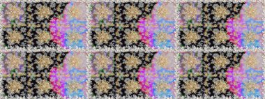 Barok tarzında kusursuz bir doğulu süsü. Raster geleneksel altın pürüzsüz desen gri renklerde.