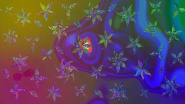 Suluboya desenli çiçek deseni. Moda baskısı. Ton halinde. Dekorasyon ve tasarım için güzel bir desen. Çiçeğin suluboya çizimlerinin zarif deseni.