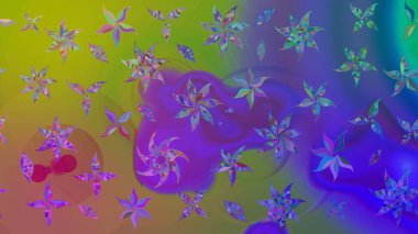 Tekstil tasarımı için menekşe renkli geleneksel halk çiçekleri buketi. Üzerinde gelincikler ve vadi zambakları olan renkli çiçek desenli nakış..