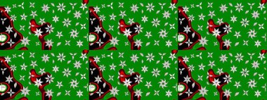 Raster illüstrasyonu. Güzel kumaş deseni. Bahar çiçekli güzel bir çiçek deseni..