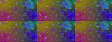 Düz Çiçek Elementleri Tasarımı. Renkli Bahar Teması eskiz kalıbı. Kahverengi renkli çiçekler. Sevimli çiçek raster deseni.