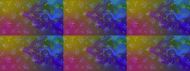 Çiçekli karalama şeklinde Raster çiçek deseni. Kahverengi renkli çiçekler. Nazikçe, güzel çiçek arkaplanı..