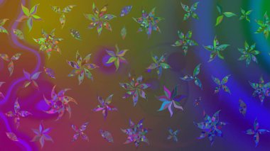 Raster Moda kumaş deseni. Çizgi çizimi kalıbı. Şirin çiçekler..