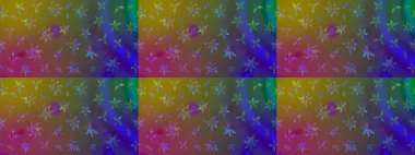 Raster illüstrasyonu. Çizim kalıbı. Ultraviyole kumaş deseni. Organik motif arkaplanı.