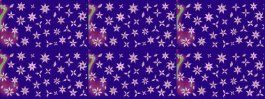 Raster illüstrasyonu. Güzel kumaş deseni. Küçük bir çiçekte eskiz deseni. Güzel çiçek arkaplanı..