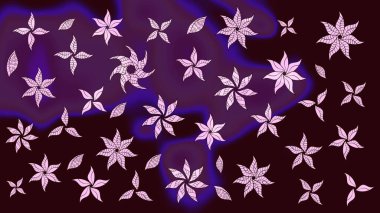 Renkli Bahar Teması eskiz kalıbı. Raster güzel kumaş deseni çiziyor. Çiçek deseni. Düz Çiçek Elementleri Tasarımı.