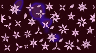 Bahar mevsimi. Nazik romantik baskı. Tatil havası. Raster güzel bir çiçek deseni çizmiş. Kahverengi renkte çiçekler.