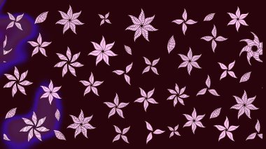 Millefleur 'lar. Küçük kahverengi çiçekli oldukça eski bir besin torbası deseni. Tekstil, kumaş, kapaklar, duvar kağıtları, baskı, paket, koleksiyon defteri, örgü, dekupaj için çiçek arkaplanı..