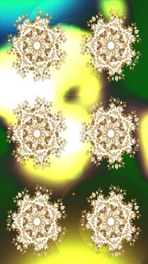 Kışın sembolü, mutlu noeller, mutlu yeni yıl kutlaması Raster illüstrasyonu. Soyut duvar kâğıdı, ambalaj dekorasyonu. Altın renkli şirin kar taneleri. Kar tanesi kadar basit..