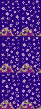 Çiçeksel fantezi tasarımı ve parlak bir arka plan çizimi. Renkli Bahar Teması eskiz kalıbı. Düz Çiçek Elementleri Tasarımı.