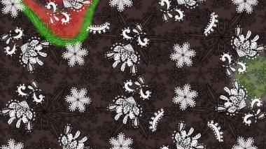 Kahverengi renkli çiçekler. Renkli Bahar Teması eskiz kalıbı. Düz Çiçek Elementleri Tasarımı. Güzel çiçek deseni..