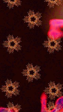 Son moda kar taneleri ve elementler onun kartlarını gösteriyor. Retro tarzı doku, soyut kış elementleri. Süper tasarım posteri, kapak tasarımı, siyah, kahverengi ve kırmızı renkli kart tasarımı. Kar taneleri tasarımı.