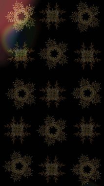 Raster kar taneleri arka plan. Snowflakes desen. Raster resim. Renk arka plan üzerinde izole soyut kar taneleri ile düz tasarım. Kar tanesi renkli desen.