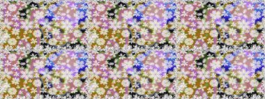 Güzel kumaş deseni. Güzel suluboya çiçek buketi pürüzsüz desen.