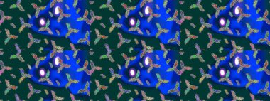 Yeni yıl dekoratif kar taneleri arka plan. Kışın kar karalamalar pul. El Noel Raster çizilen illüstrasyon.