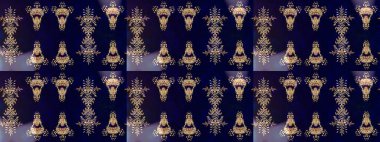 Kar taneleri deseni. Renkli arka planda izole edilmiş kar tanelerinin düz tasarımı. Kar taneleri arka planda. Raster illüstrasyonu. Kar tanesi süslemeli desen.