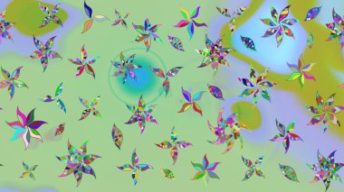 Güzel suluboya yaz çiçekleri deseni..