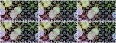 Vadinin çiçekleri tarafsız renklerde. Çiçeksiz desenlerin çizimi.