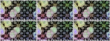 Vadinin çiçekleri tarafsız renklerde. Çiçeksiz desenlerin çizimi.