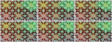 Kahverengi renklerde altın desenler ve altın elementler. Raster oryantal süs. Kusursuz altın desen.