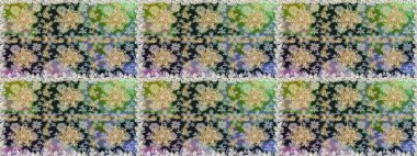 Gri renkli ve altın elementli altın desenli. Geleneksel oryantasyon süsü. Kusursuz klasik raster altın desenli. Klasik vintage arkaplan.