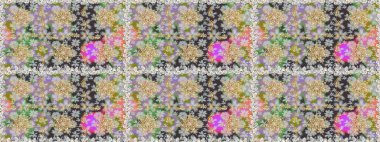 Raster geometrik arka plan. Altın rengi, kusursuz çizim. Gri renklerde, altın çiçekli altın desenler. Senin tasarımın için, duvar kağıdı..