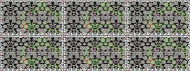 Çiçek deseni. Çiçek dikişsiz arka plan. Raster illüstrasyon. Süs bahar bahçe dokusu gelişmek.