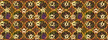 Arkaplanda soyut kar taneleri olan düz tasarım. Kar tanesi süsleme deseni. Kar taneleri deseni. Raster illüstrasyonu. Kar taneleri arkaplanı.