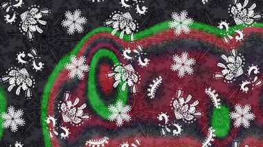 Renkli Bahar Teması eskiz kalıbı. Raster illüstrasyonu. Çiçek deseni. Düz Çiçek Elementleri Tasarımı. Chichi kumaş deseni çiz.