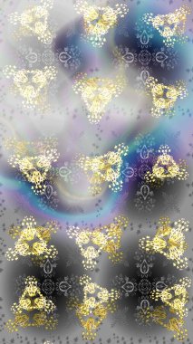 Raster illüstrasyonu. Raster Noel soyut renkli arka plan ve düşen kar tanesi. Kar tanesi arkaplanı.