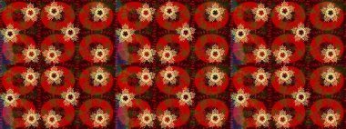 Kış. Renkli arka plan üzerinde izole suluboya kar taneleri. Kış sembolü. Raster illüstrasyon.