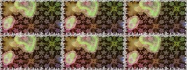 Küçük çiçekteki sevimli çiçek deseni. Kahverengi renkte çiçekler.