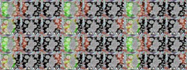 Raster Çiçek İllüstrasyonu güzel tekstil. Tarafsız renklerde etnik çiçeklerle kusursuz bir desen..