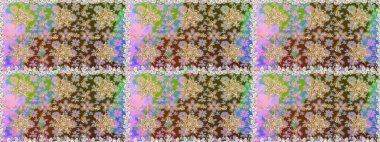 Klasik çiçek dokusu. Tarafsız renklerde Royal retro. Raster illüstrasyonu. Kusursuz desenli altın elementler. Altın şablon. Kart, duvar kağıdı, ambalaj, tekstil için klasik tasarım.