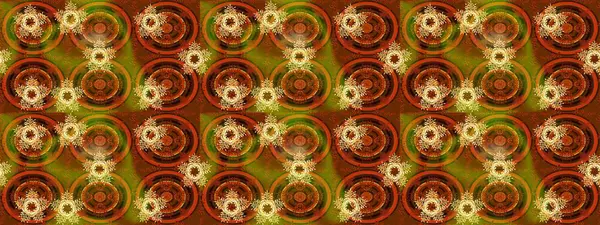 Vadinin çiçekleri kahverengi renklerde. Raster çiçek desenleri çiziyor..